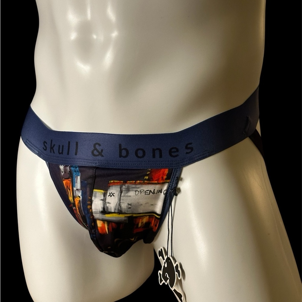 Men's Blue and Multicolor Briefs